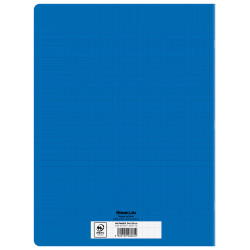 CAHIER PP BLEU 24X32 96P SEYES 70G PIQURE